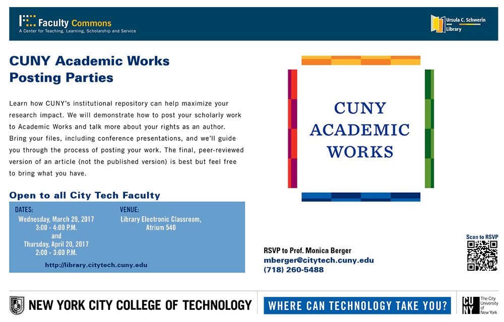 CUNY Academic Works Posting Parties 1